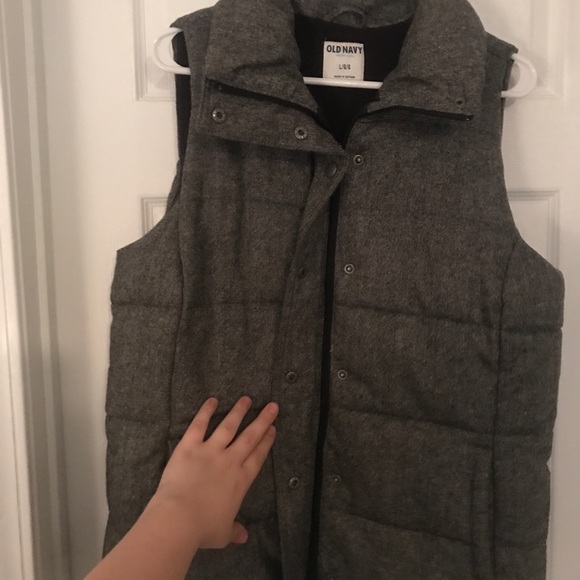 Fleece lined trendy grey vest - Picture 5 of 7